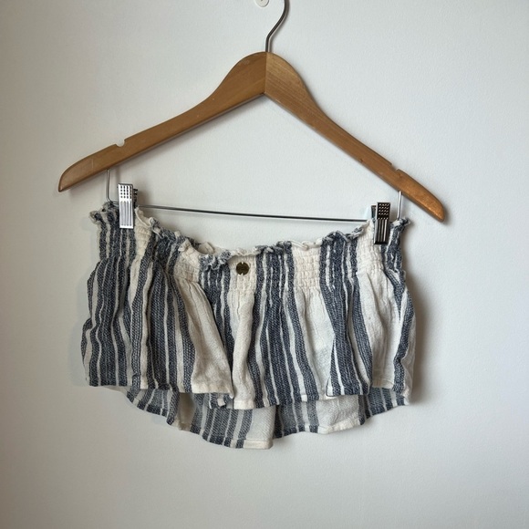 Rip curl Blue and White Seaside Striped Bandeau Top Size Medium - Picture 5 of 7